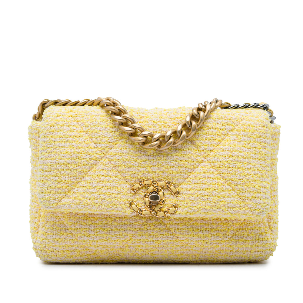 Pre-Loved Chanel Medium Tweed 19 Flap